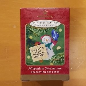 Hallmark Keepsake Millennium Snowma'am Ornament